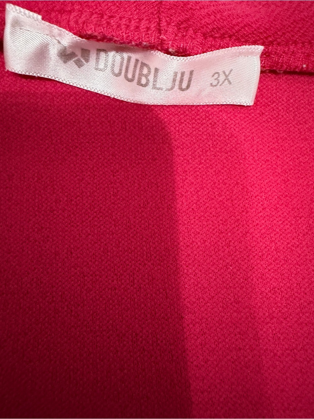 DOUBLJU Women’s 3XL Magenta Open Front Cardigan Blazer 3/4 Sleeve Office Layer - Picture 4 of 6